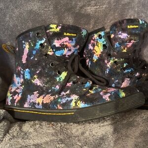 Dr. Martens canvas color splash Boots
